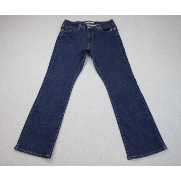 Levi's Jeans Womens 10S (30 x 30) Blue Denim Stretch Mid-Rise Bootcut Leg - Picture 1 of 9